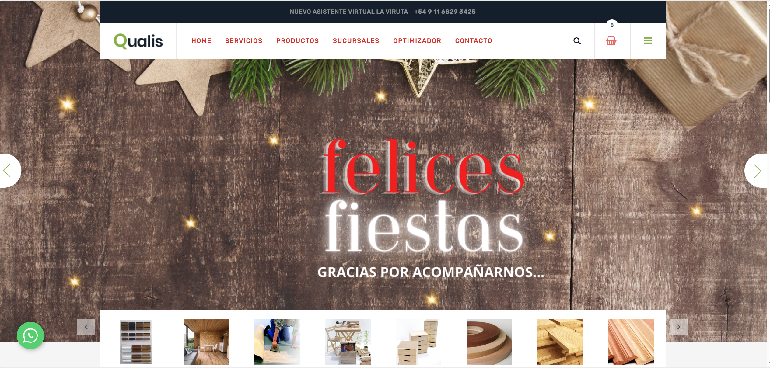 E-commerce Multi-Theme - Tema Qualis con Felices Fiestas